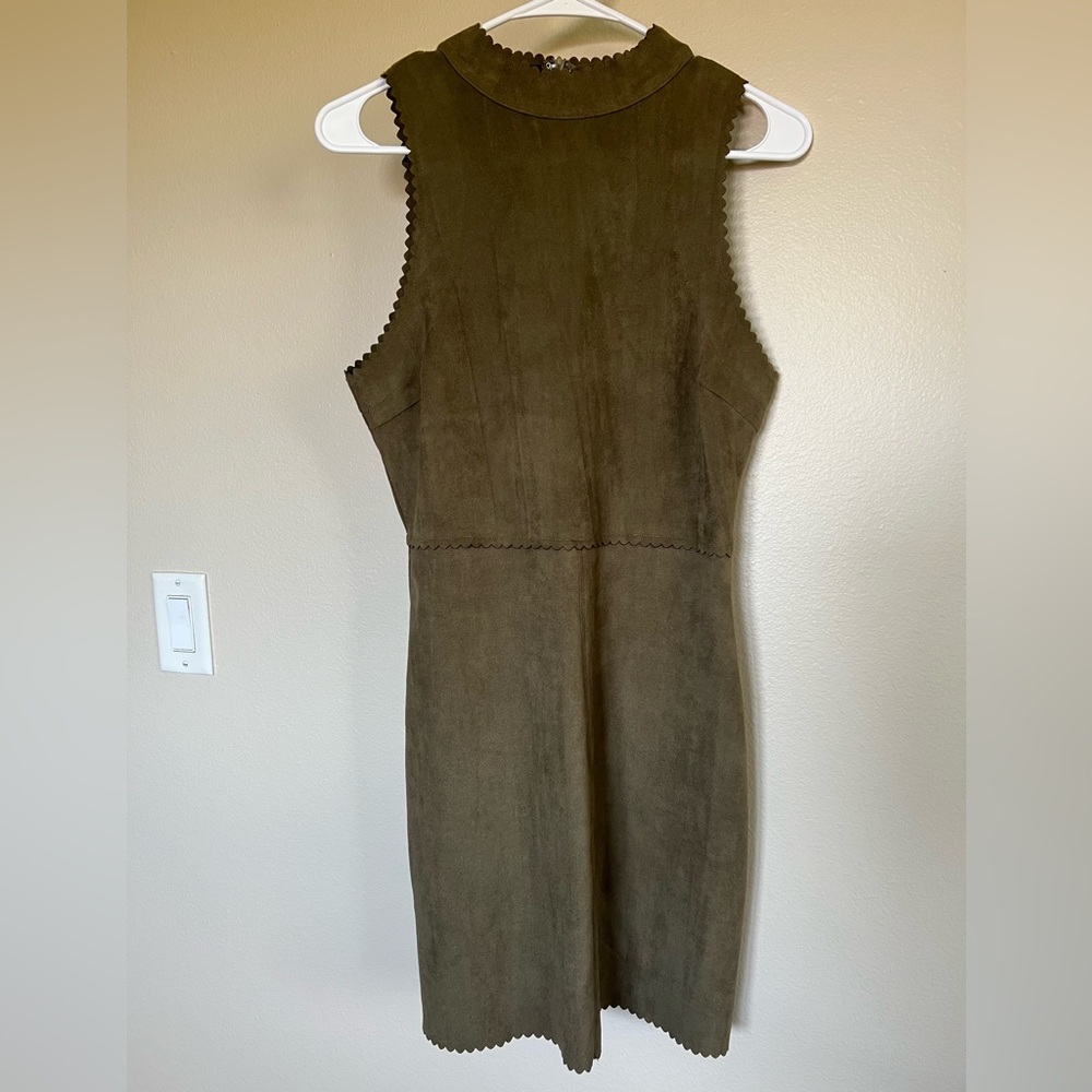 HYFVE Olive Green Sleeveless Mini Dress